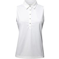 Backtee Ladies Performance Top ohne Arm Polo weiß