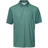 Backtee Mens Birdie Halbarm Polo dunkelgrün