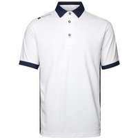 Backtee Mens Hole-in-one Halbarm Polo weiß