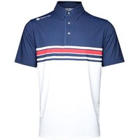 Backtee Mens Vertical Halbarm Polo navy