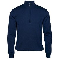 Backtee Windbreaker Sweater Windstopp Strick navy