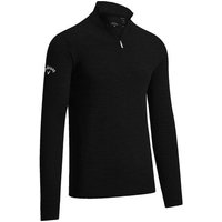 Callaway 1/4 Zip Blended Merino Sweater Troyer Strick schwarz