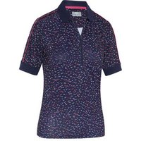 Callaway Chev Printed Halbarm Polo navy