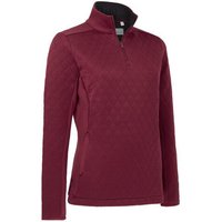 Callaway LS 1/4 ZIP QUILTED KNIT LAYER rot