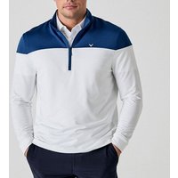 Callaway Legacy LS Logo Block 1/4 Zip Stretch Midlayer blau