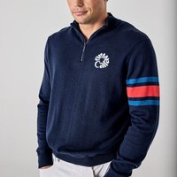 Callaway Legacy LS Triple Track 1/4 Zip Sweater Strick Troyer navy