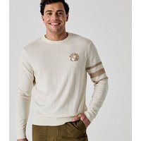 Callaway Legacy Triple Track Crew Neck Sweater Pullover ecru