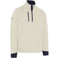 Callaway MIDWEIGHT TEXTURED 1/4 ZIP FLEECE Thermo Midlayer beige