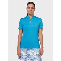 Callaway SHORT SLEEVE TONAL HEATHER POLO kobalt