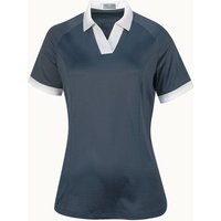 Callaway V-Neck Colorblock Halbarm Polo dunkelgrau