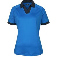 Callaway V-Neck Colorblock Halbarm Polo kobalt