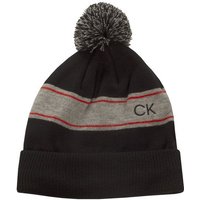 Calvin Klein STRIPE BEANIE Mütze schwarz