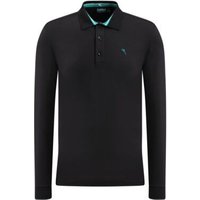 Chervo AROMATICO Langarm Polo schwarz