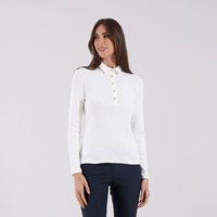 Chervo AVENE Langarm Polo offwhite