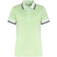 Cross STRIPE Halbarm Polo hellgrün