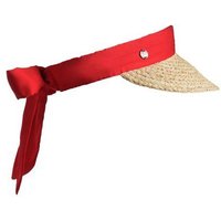 Daily Sports ROSIE Strohvisor Bindeband Visor rot