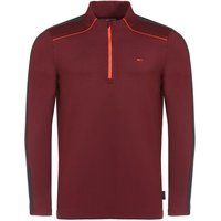 Daniel Springs 1/2 Zip Stretch Thermo Midlayer dunkelrot