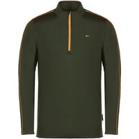 Daniel Springs 1/2 Zip Stretch Unterzieher Thermo tanne