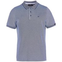 Daniel Springs 2-Tone Pique Halbarm Polo dunkelblau