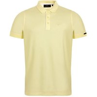 Daniel Springs 2-Tone Pique Halbarm Polo gelb