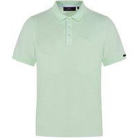 Daniel Springs 2-Tone Pique Halbarm Polo hellgrün