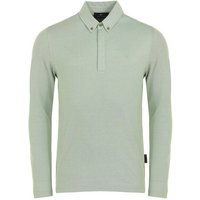 Daniel Springs 2-Tone Pique Thermo Polo Langarm oliv