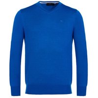 Daniel Springs Basic Pullover Strick blau