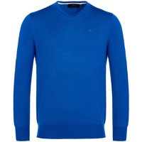 Daniel Springs Basic Pullover Strick blau