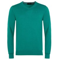 Daniel Springs Basic V-Neck Pullover Strick grün