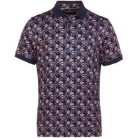 Daniel Springs Druck Halbarm Polo navy