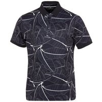 Daniel Springs Druck Leaf Polo Halbarm schwarz