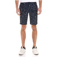 Daniel Springs Funktions Druck Bermuda Hose navy