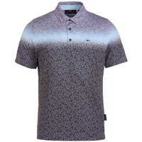 Daniel Springs Gradient Druck Funktions Halbarm Polo grau