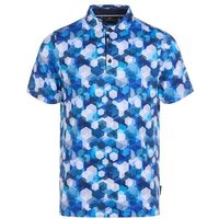 Daniel Springs Honeycomb Druck Funktions Halbarm Polo navy