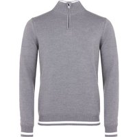Daniel Springs Knit Troyer Windstopp Strick grau