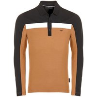 Daniel Springs Pique Thermo Polo Langarm camel