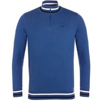 Daniel Springs Sportlicher Troyer Strick denim