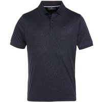 Daniel Springs Superlight Embossed Halbarm Polo schwarz