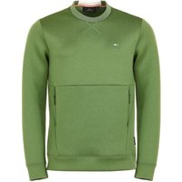 Daniel Springs Sweatshirt Struktur Techno Midlayer Stretch oliv