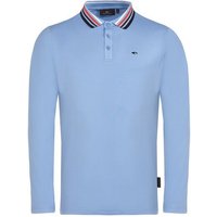 Daniel Springs Thermo Langarm Polo blau