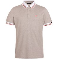 Daniel Springs melange polo Halbarm Polo beige