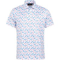 Daniel Springs polo flamingo Halbarm Polo weiß