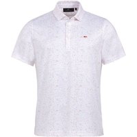 Daniel Springs print polo Halbarm Polo hellgrau