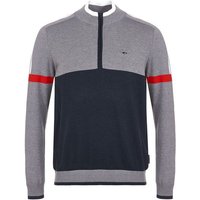 Daniel Springs sporty knit sweater Pullover Strick hellgrau