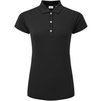 FootJoy Cap Sleeve Lisle Halbarm Polo schwarz