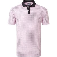 FootJoy Circle Print Halbarm Polo lila