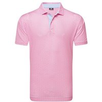 FootJoy Citrus Print Lisle Halbarm Polo pink