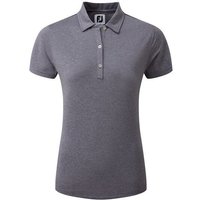 FootJoy Heather Self-Collar Halbarm Polo navy