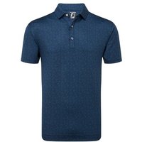 FootJoy Painted Floral Halbarm Polo navy