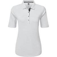FootJoy Solid Halbarm Polo weiß